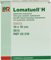 LOMATUELL H Salbentüll 10x10 cm steril