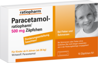 PARACETAMOL-ratiopharm 500 mg Zäpfchen