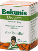 BEKUNIS Dragees Bisacodyl 5 mg magensaftres.Tabl.