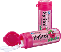 MIRADENT Xylitol Kaugummi Erdbeere