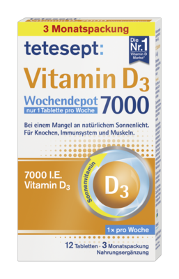 TETESEPT Vitamin D3 7.000 Wochendepot Filmtabl.