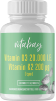 VITAMIN D3 DEPOT 20.000 I.E.+Vitamin K2 200 µg Tab
