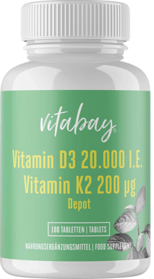 VITAMIN D3 DEPOT 20.000 I.E.+Vitamin K2 200 µg Tab