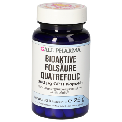 BIOAKTIVE Folsäure Quatrefolic 800 µg GPH Kapseln