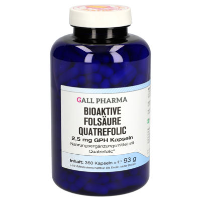 BIOAKTIVE Folsäure Quatrefolic 2,5 mg GPH Kapseln